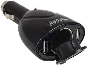 12v Accessory Socket + Twin USB 2.4AMP And Dust Cap - Voltflow