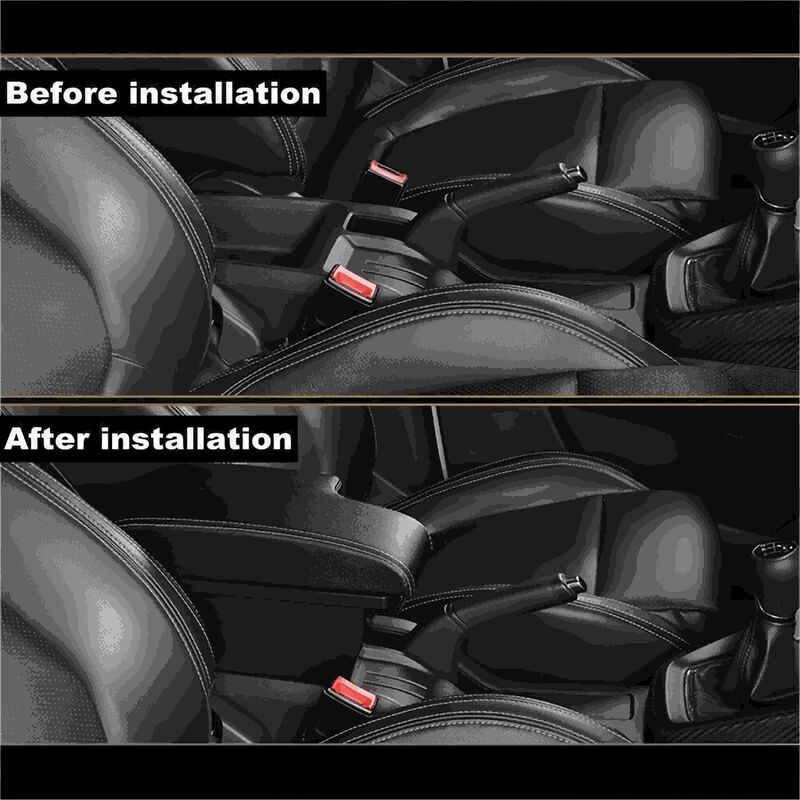 Black Armrest Box Fit For MG ZS 2017-2024 Central Consoles Box Arm Rest 3 USB Ports ARMLID-MG001 - Machter