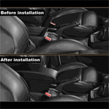 Black Armrest Box Fit For MG ZS 2017-2024 Central Consoles Box Arm Rest 3 USB Ports ARMLID-MG001 - Machter