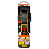 Auto Ratchet Tie Down 25mm X 4.0m 340kg 1pc - Monkey Grip