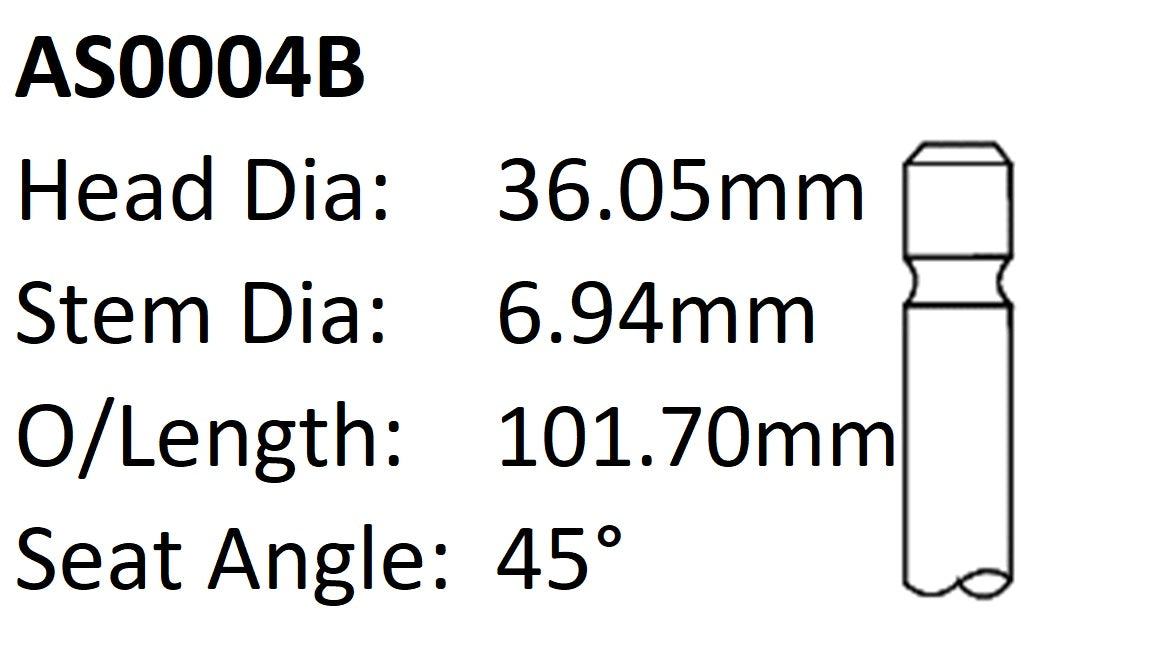 Dai CB Int Valve AS0004B - Austral | Universal Auto Spares