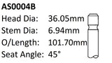 Dai CB Int Valve AS0004B - Austral | Universal Auto Spares