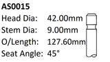 Dai DL Int Valve AS0015 - Austral | Universal Auto Spares