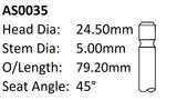 Dai Ejde 12V Int Valve AS0035 - Austral | Universal Auto Spares
