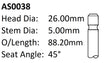 Dai K3 VE 16V Int Valve AS0038 - Austral | Universal Auto Spares