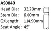 Chrysler Ecb 2.0L Int Valve AS0040 - Austral | Universal Auto Spares