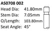 Holden C20NE C22NE 8V Int Valve AS0708 002 - Austral | Universal Auto Spares