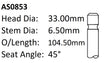 Honda B20A C25A C27A Int Valve AS0853 - Austral | Universal Auto Spares