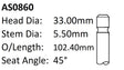 Honda B16A2 16V Int Valve AS0860 - Austral | Universal Auto Spares