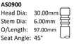 Ford Fiesta 16V Int Valve AS0900 - Austral | Universal Auto Spares