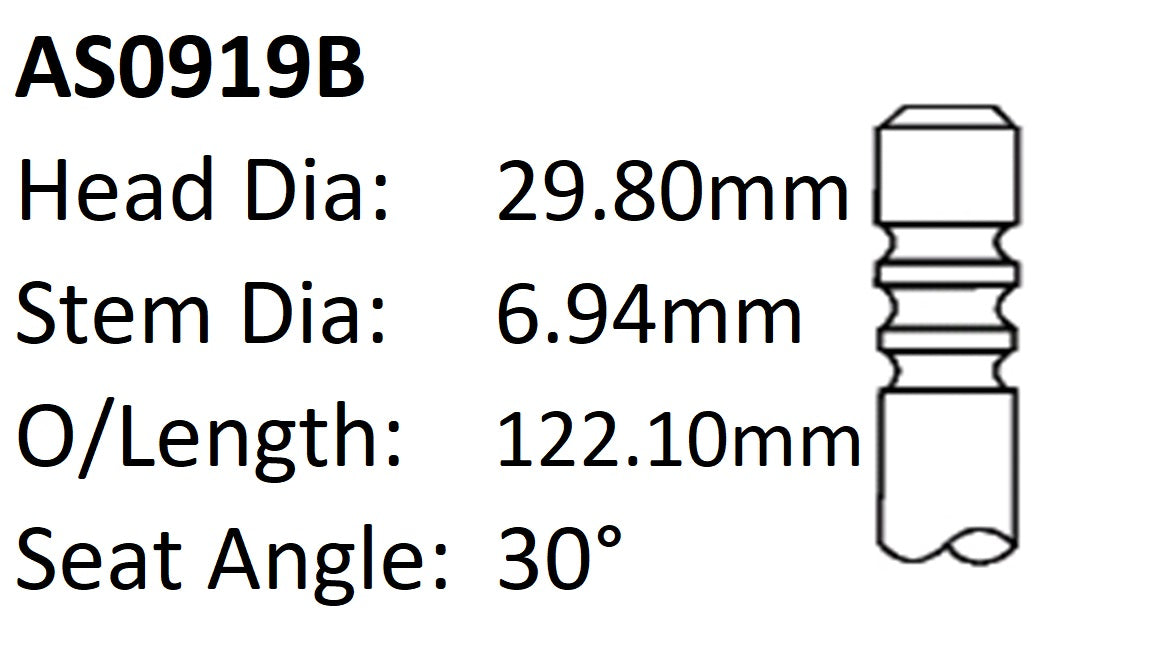 Ford Ranger P5AT Int Valve AS0919B - Austral | Universal Auto Spares
