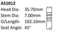 Alfa Romeo 932A.000 Int Valve AS1012 - Austral | Universal Auto Spares