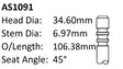 Citroen Peugeot Int Valve AS1091 - Austral | Universal Auto Spares
