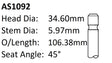 Citroen Peugeot Int Valve AS1092 - Austral | Universal Auto Spares