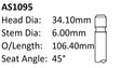 Citroen XU10J4RS Int Valve AS1095 - Austral | Universal Auto Spares