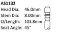 BMW M10B185A Int Valve AS1132 - Austral | Universal Auto Spares
