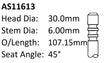 BMW 320I 520I DOHC 24V Int Valve AS11613 - Austral | Universal Auto Spares