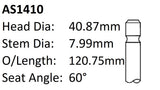 Fiat 8140.43S Int Valve AS1410 - Austral | Universal Auto Spares