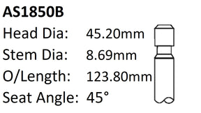 Ford 289 302W 1.781 Int Valve AS1850B - Austral | Universal Auto Spares