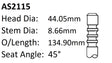 Ford 250 X Flow 1.734 Int Valve AS2115 - Austral | Universal Auto Spares