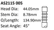 Ford 250 X Flow 1.734 Int Valve AS2115 005 - Austral | Universal Auto Spares