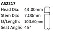 Holden 18LE 20JD Int Valve AS2217 - Austral | Universal Auto Spares