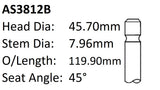 Holden VS VT V6 Int Valve AS3812B - Austral | Universal Auto Spares
