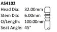BMW N46B20B Int Valve AS4102 - Austral | Universal Auto Spares