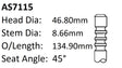 Ford 250 X Flow 1.843 Int Valve AS7115 - Austral | Universal Auto Spares