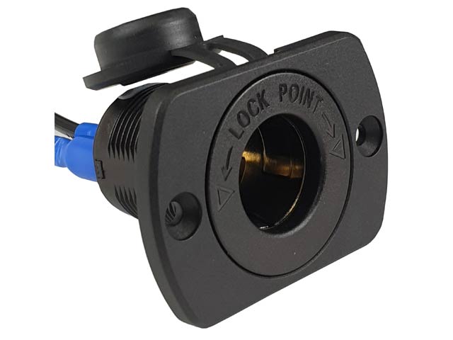 12V Accessory Socket Including All Plastic With Dust Proof Cap - Voltflow | Universal Auto Spares