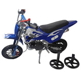Upgrade Blue Mini Motor Kids Dirt Bike Pocket Motorcycle Monkey ATV Toys 49CC 2 Stroke With 2 Wheels ATV-005-ATV-007 - Machter