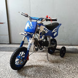 Upgrade Blue Mini Motor Kids Dirt Bike Pocket Motorcycle Monkey ATV Toys 49CC 2 Stroke With 2 Wheels ATV-005-ATV-007 - Machter