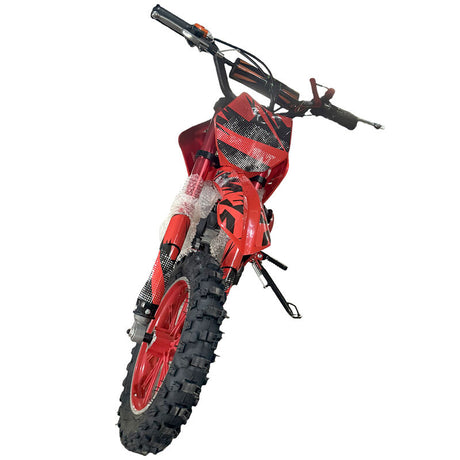 Red Mini Motor Dirt Bike Kids Pocket 2 Stroke Motorbike ATV Twin Exhaust Tip Toys 49cc 2025 - Machter