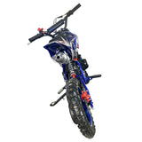 Blue Mini Motor Dirt Bike Kids Pocket 2 Stroke Motorbike ATV Twin Exhaust Tip Toys 49cc 2025 ATV-012 - Machter