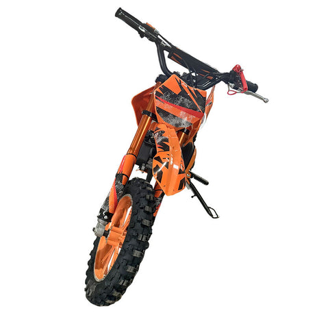 Orange Mini Motor Dirt Bike Kids Pocket 2 Stroke Motorbike ATV Twin Exhaust Tip Toys 49cc 2025 ATV-013 - Machter