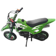 Green Mini Motor Dirt Bike Kids Pocket 2 Stroke Motorbike ATV Twin Exhaust Tip Toys 49cc With 2 Wheels ATV-014-ATV-007 - Machter