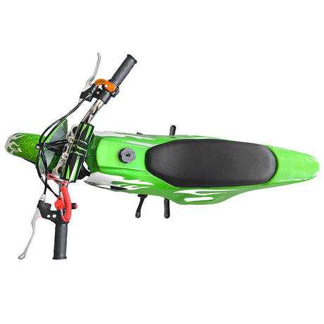 Green Mini Motor Dirt Bike Kids Pocket 2 Stroke Motorbike ATV Twin Exhaust Tip Toys 49cc With 2 Wheels ATV-014-ATV-007 - Machter