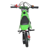Green Mini Motor Dirt Bike Kids Pocket 2 Stroke Motorbike ATV Twin Exhaust Tip Toys 49cc With 2 Wheels ATV-014-ATV-007 - Machter