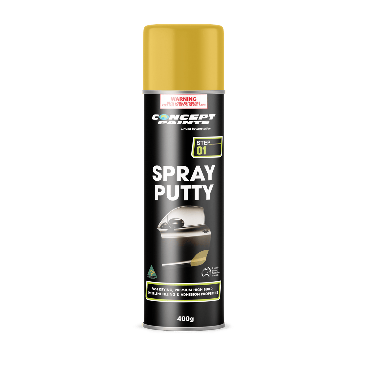 Paints Spray Putty Aerosol 400g - Concept Paints | Universal Auto Spares
