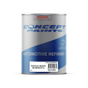 Automotive Refinish Acrylic White (Hi-Opacity) 4L - Concept Paints
