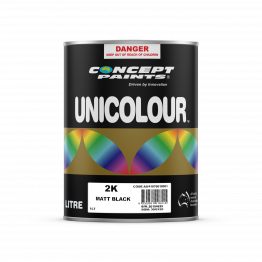 2K Matt Black 1L/4L Automotive Refinish - Concept Paints | Universal Auto Spares