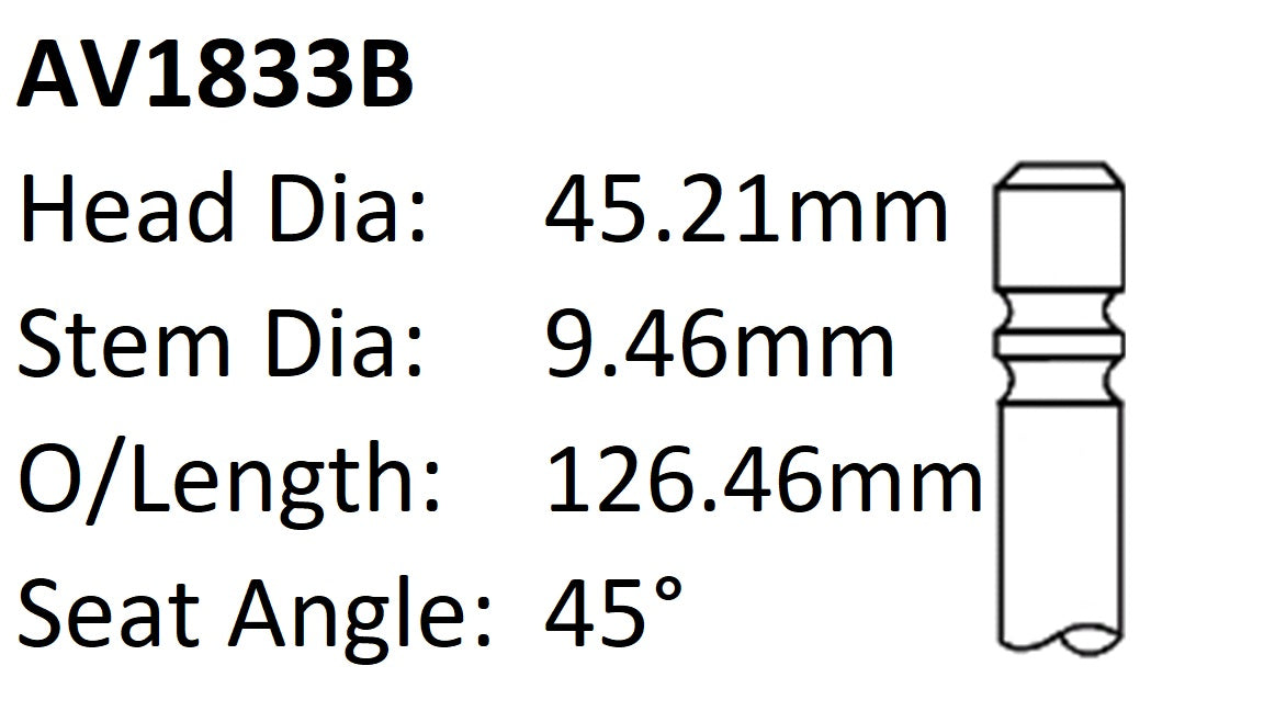 Chrysler 273 318 Int Valve AV1833B - Austral