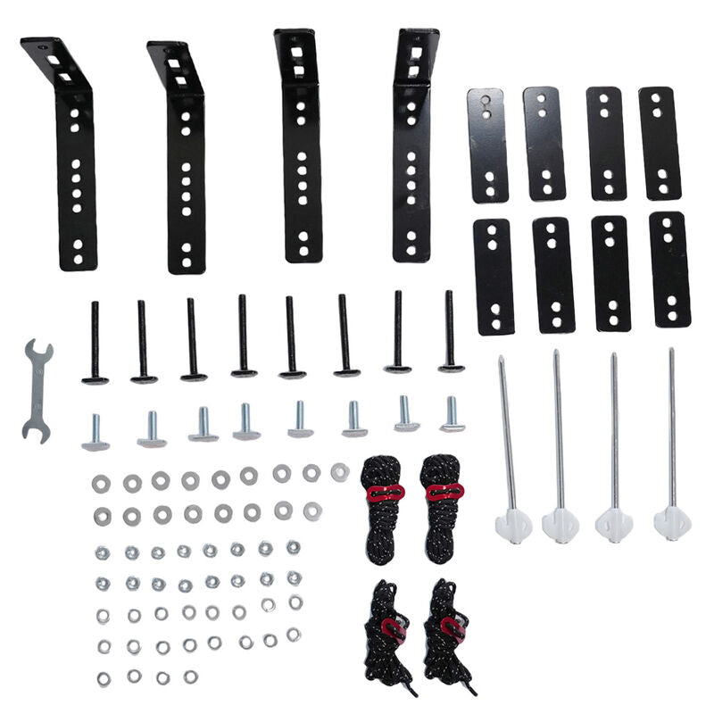 270 Degree Free-Standing Awning & "L" Bracket 600D Double-Ripstop With LED Light Right Side AWN-270 - Machter