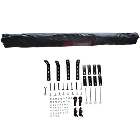 270 Degree Free-Standing Awning & "L" Bracket 600D Double-Ripstop With LED Light Right Side - Machter