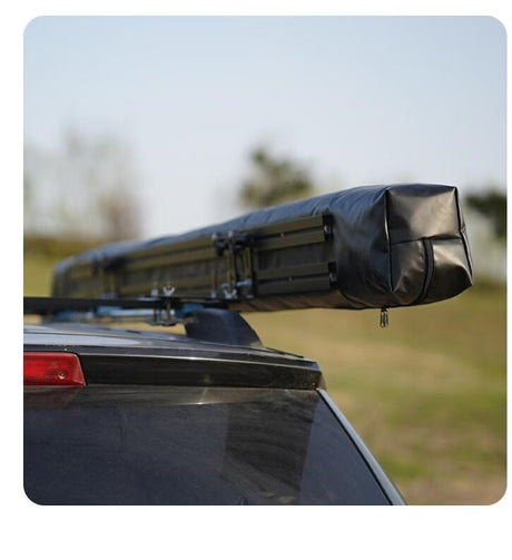 270 Degree Free-Standing Awning & "L" Bracket 600D Double-Ripstop With LED Light Right Side - Machter