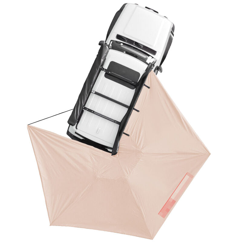 270 Degree Free-Standing Awning & "L" Bracket 600D Double-Ripstop With LED Light Right Side AWN-270 - Machter