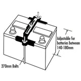 Adjustable Clamp J Bolts & Wingnuts Set - Charge