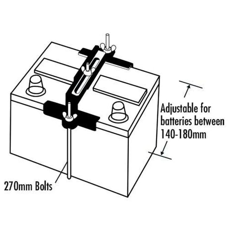 Adjustable Clamp, J Bolts & Wingnuts Set - Charge | Universal Auto Spares