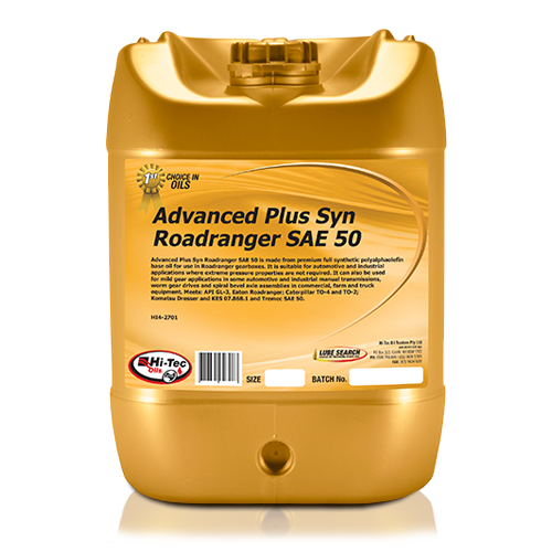 Advance Plus SYN Roadranger SAE 50 - Hi-Tec Oils | Universal Auto Spares