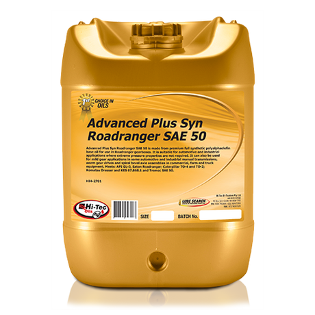 Advance Plus SYN Roadranger SAE 50 - Hi-Tec Oils | Universal Auto Spares